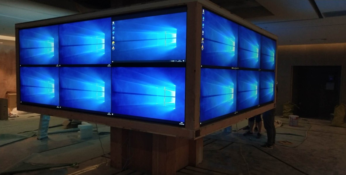 上海素希液晶拼接屏應用于?？h文化藝術中心